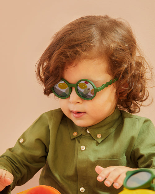 Lunettes de soleil Rondes - Bébé - Cactus Green