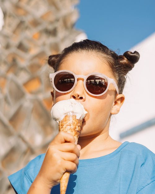Kids Oval Sunglasses Vanilla Brownie