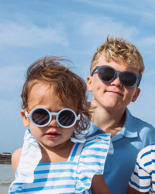 Junior Oval Sunglasses Navy Blue