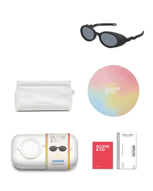 Junior Creative Shield Sunglasses Lava Black