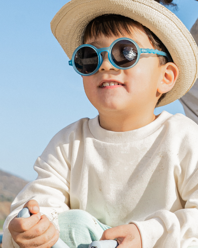 Lunettes de soleil Rondes - Pre-teen - Reef Blue