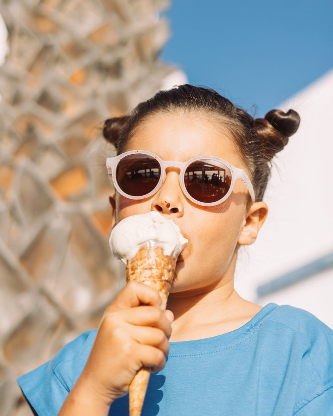 Kids Oval Sunglasses Vanilla Brownie