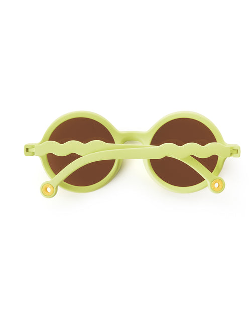 Lunettes de soleil Rondes - Bébé - Lime Green