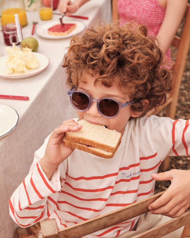 Kids Oval Sunglasses Blueberry