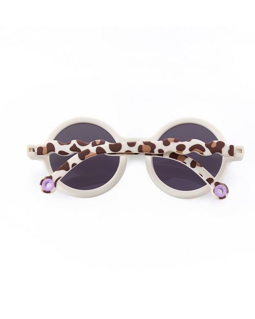 Toddler Round Sunglasses Leopard Brown