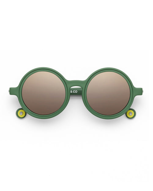 Lunettes de soleil Rondes - Bébé - Cactus Green 