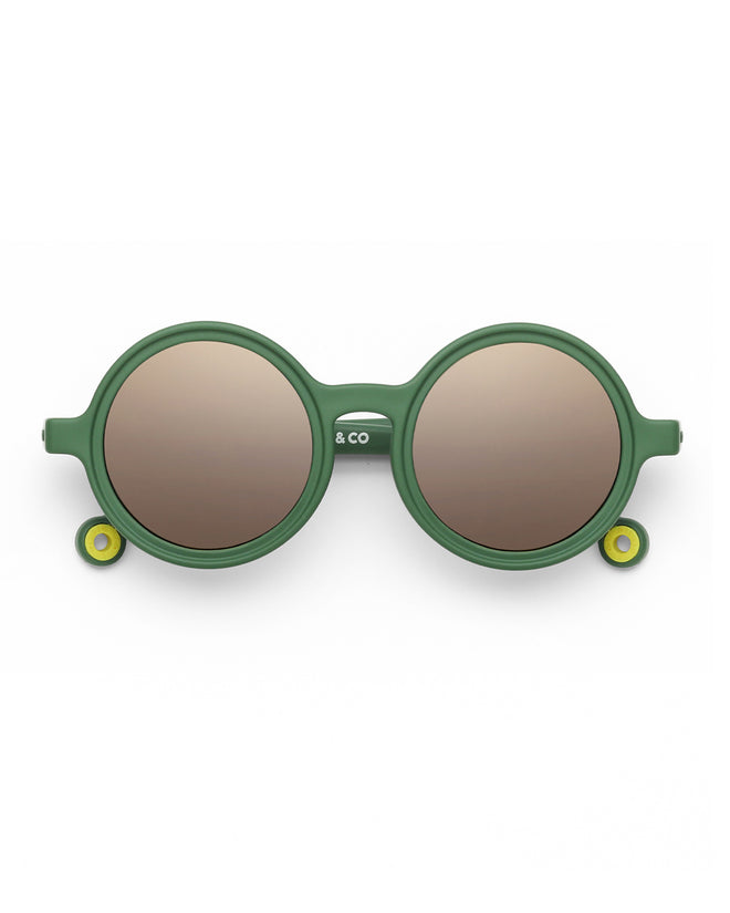 Lunettes de soleil Rondes - Bébé - Cactus Green 