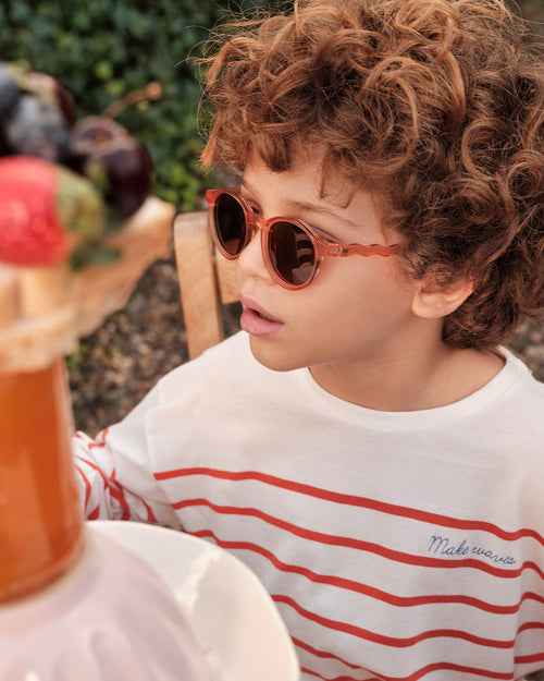Kids Oval Sunglasses Fig Pink