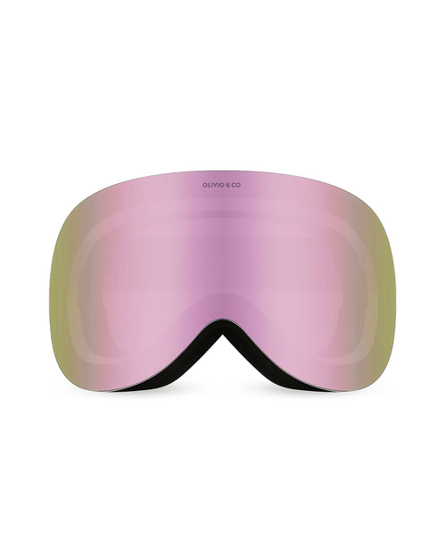 Adult Magnetic Ski Goggle Snowflake Pink