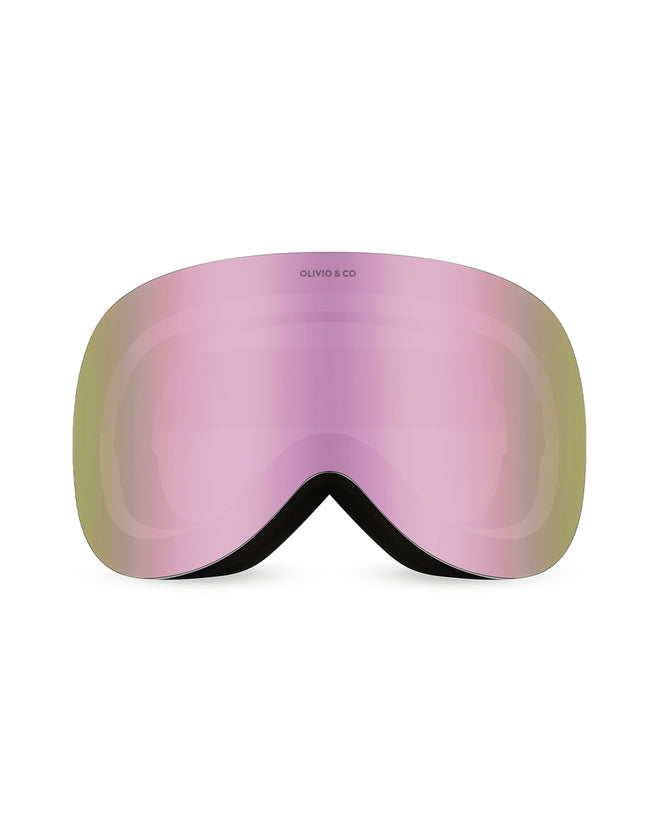 Adult Magnetic Ski Goggle Snowflake Pink