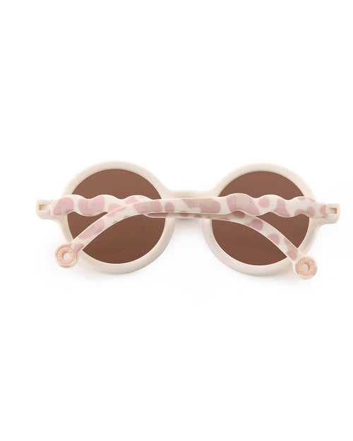 Baby Round Sunglasses Leopard Pink