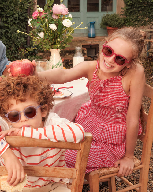 Junior Oval Sunglasses Raspberry