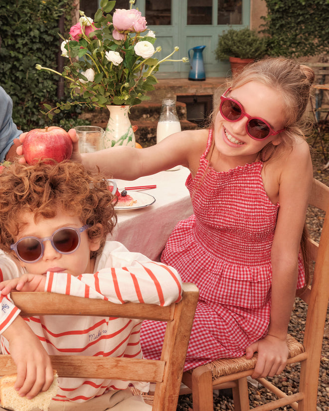 Junior Oval Sunglasses Raspberry