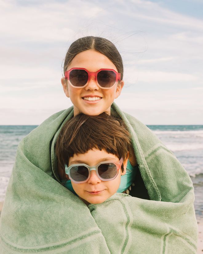 Lunettes de soleil #D  - Pre-teen - Colorblock Coral