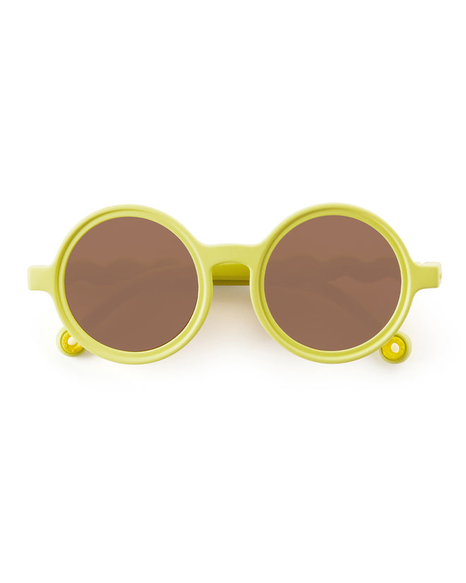 Lunettes de soleil Rondes - Bébé - Lime Green