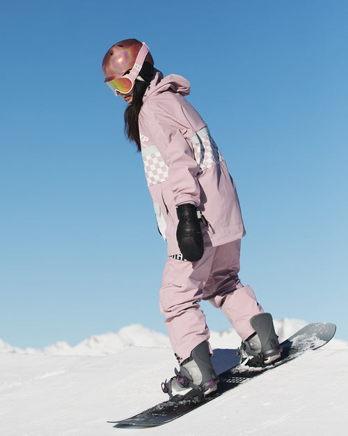 Adult Ski Goggle Snowflake Pink