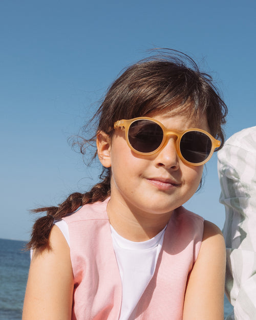 Kids Oval Sunglasses Vacation Yellow