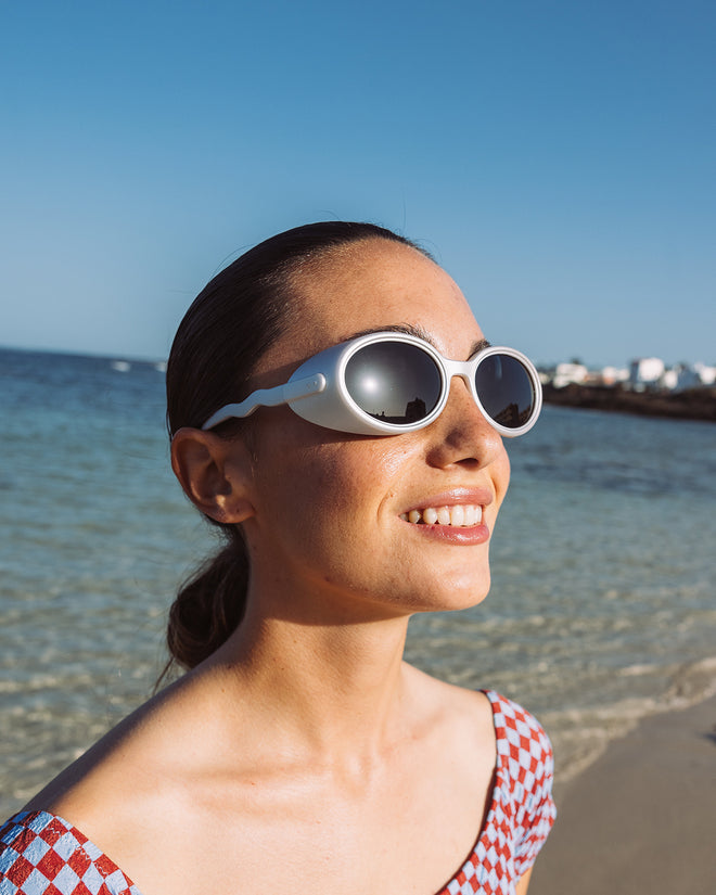 Teen & Adult Creative Shield Sunglasses Space Silver