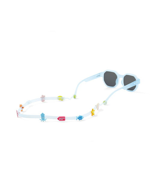 Sangles de lunettes + Ensemble d'accessoires en silicone - Bleu