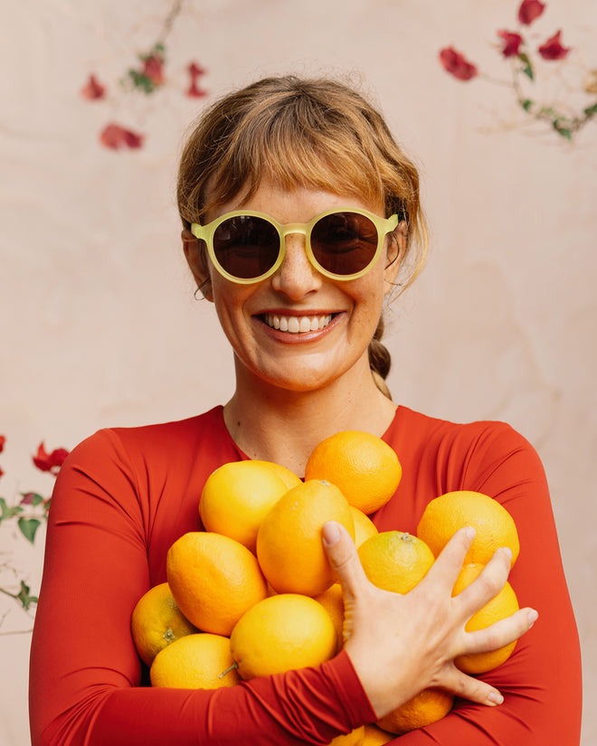 Lunettes de soleil Ovales - Teen et adulte - Lime Green