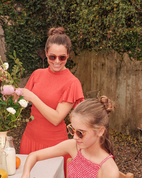 Teen & Adult Oval Sunglasses Fig Pink