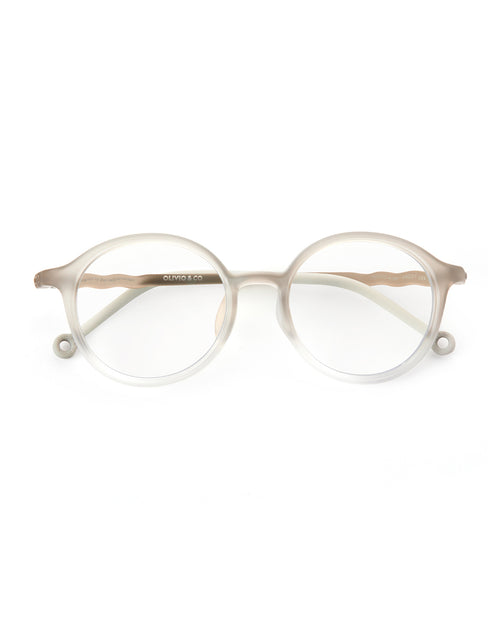 Junior Oval Screen Glasses Tranquil Gray