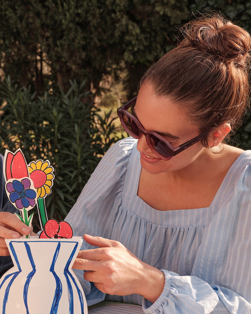 Teen & Adult #D Sunglasses Raspberry