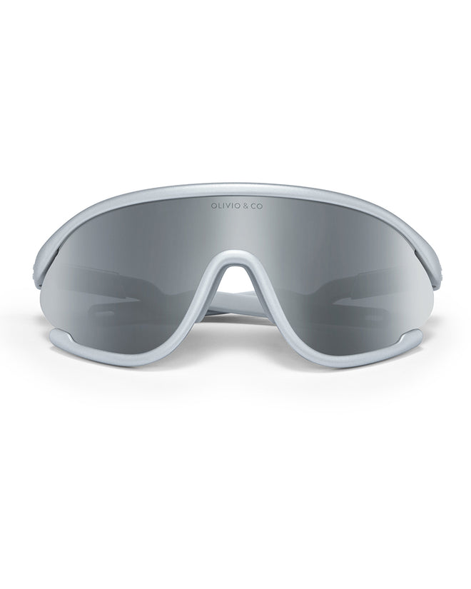 Kids Full-Rim Sports Sunglasses Space Silver