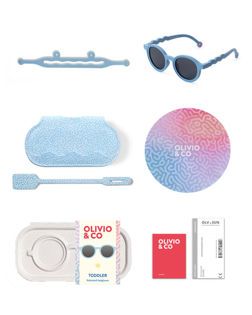 Toddler Oval Sunglasses Reef Blue