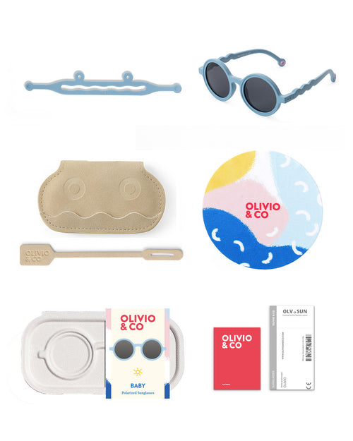 Baby Round Sunglasses Reef Blue