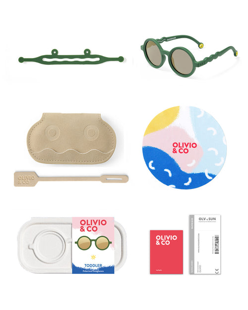 Toddler Round Sunglasses Cactus Green