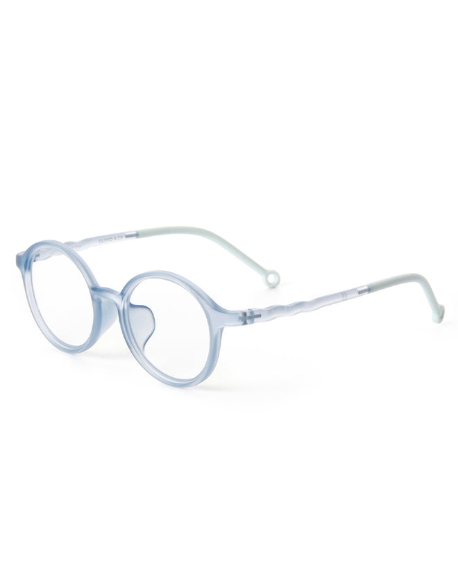 Kids Oval Screen Glasses Sky Blue