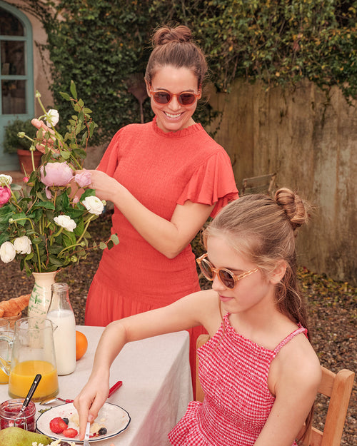 Junior Oval Sunglasses Apricot