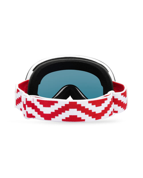 Adult Magnetic Ski Goggle Snow Peak Red