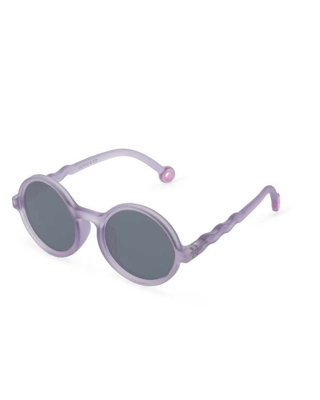 Lunettes de soleil Rondes - Enfant - Purple Coral