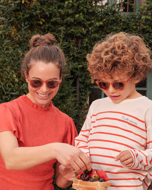 Kids Oval Sunglasses Fig Pink