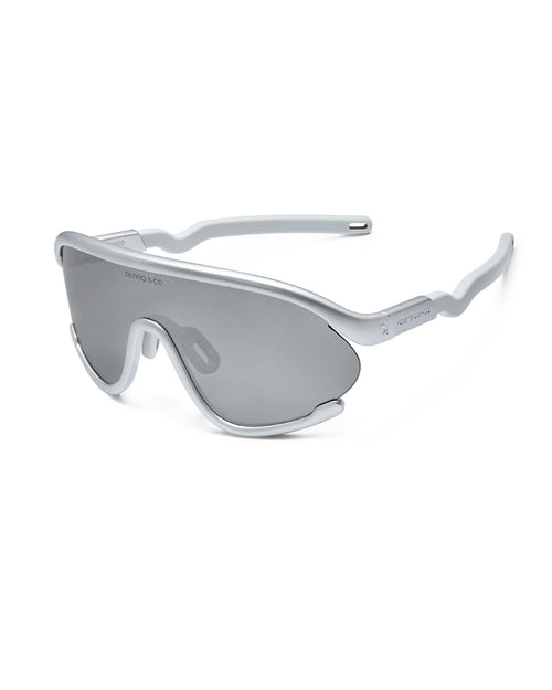 Kids Full-Rim Sports Sunglasses Space Silver