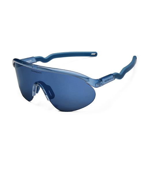 Junior Half-Rim Sports Sunglasses Azure Blue