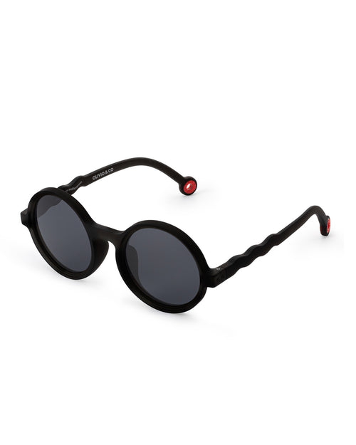 Lunettes de soleil Rondes - Pre-teen - Squid Black