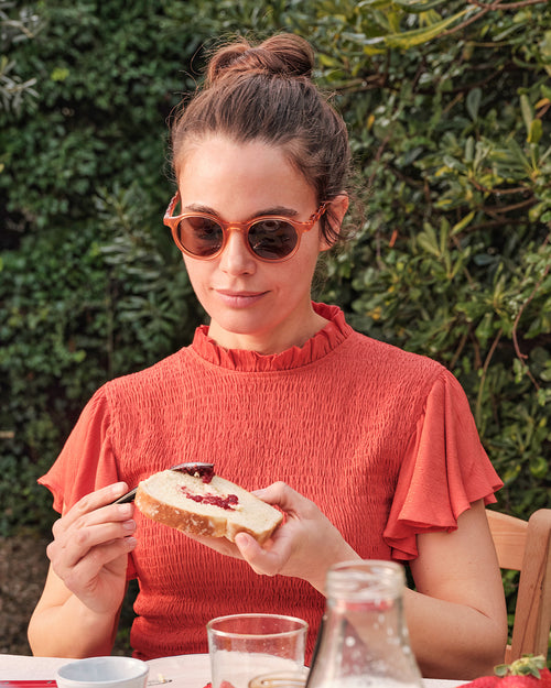 Teen & Adult Oval Sunglasses Fig Pink