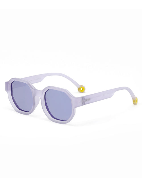 Junior #D Sunglasses Shell Purple