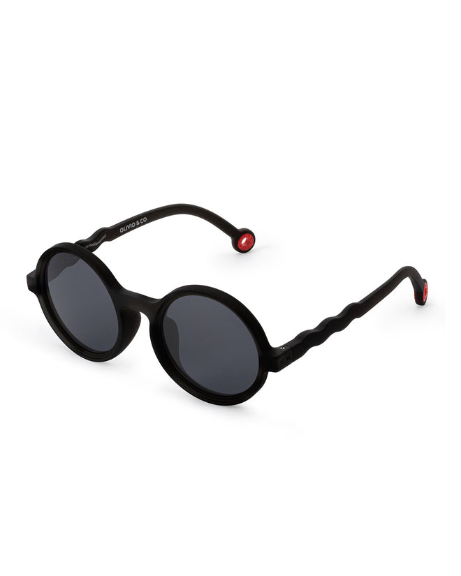 Lunettes de soleil Rondes - Enfant - Squid Black