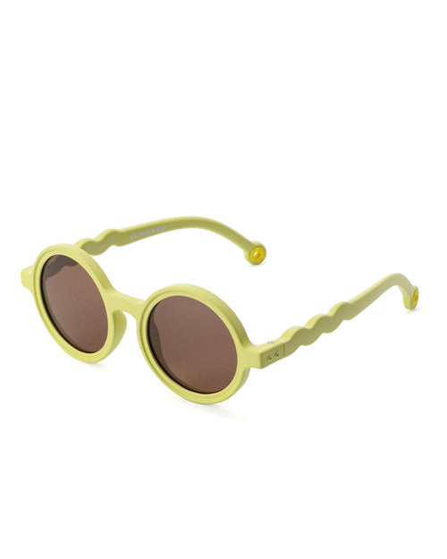 Lunettes de soleil Rondes - Bébé - Lime Green