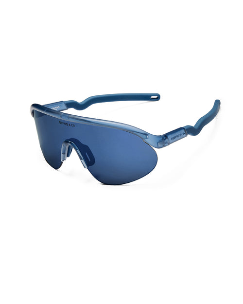 Kids Half-Rim Sports Sunglasses Azure Blue