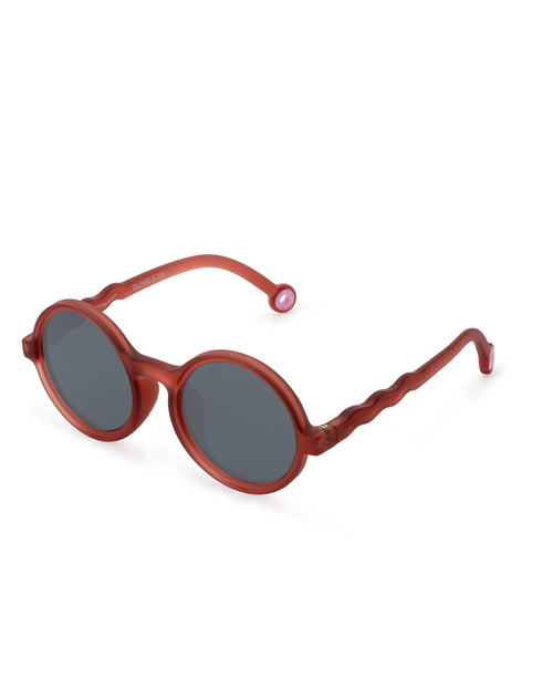 Lunettes de soleil Rondes - Pre-teen - Sardine Coral