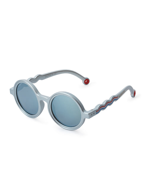 Toddler Round Sunglasses Medallion Platinum