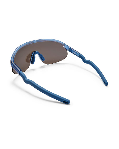 Kids Half-Rim Sports Sunglasses Azure Blue