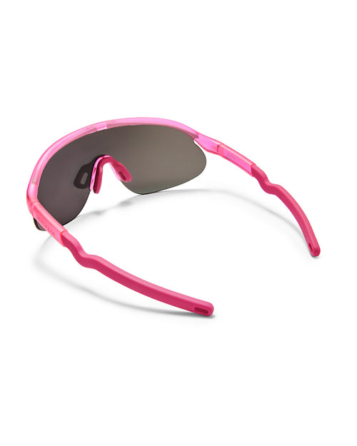 Kids Half-Rim Sports Sunglasses Flamingo Pink