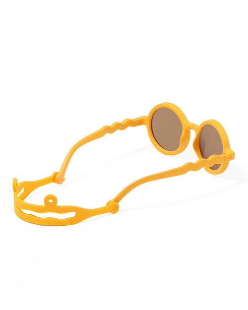 Toddler Round Sunglasses Crane Flower Yellow