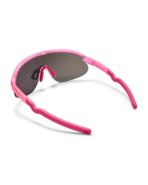 Junior Half-Rim Sports Sunglasses Flamingo Pink